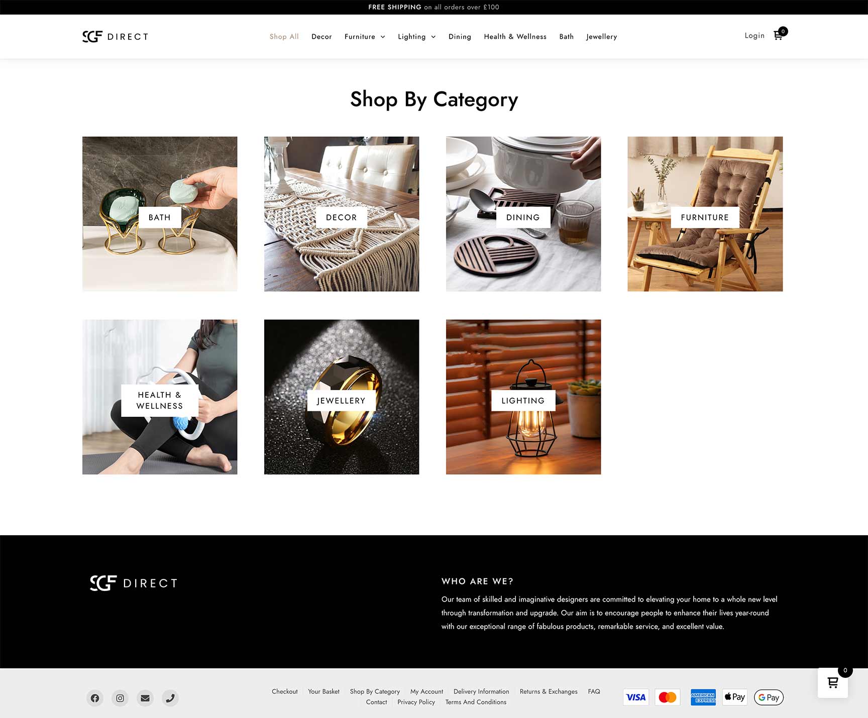 SGF Direct Ecommerce Shop Woocommerce Developed by InloDesign