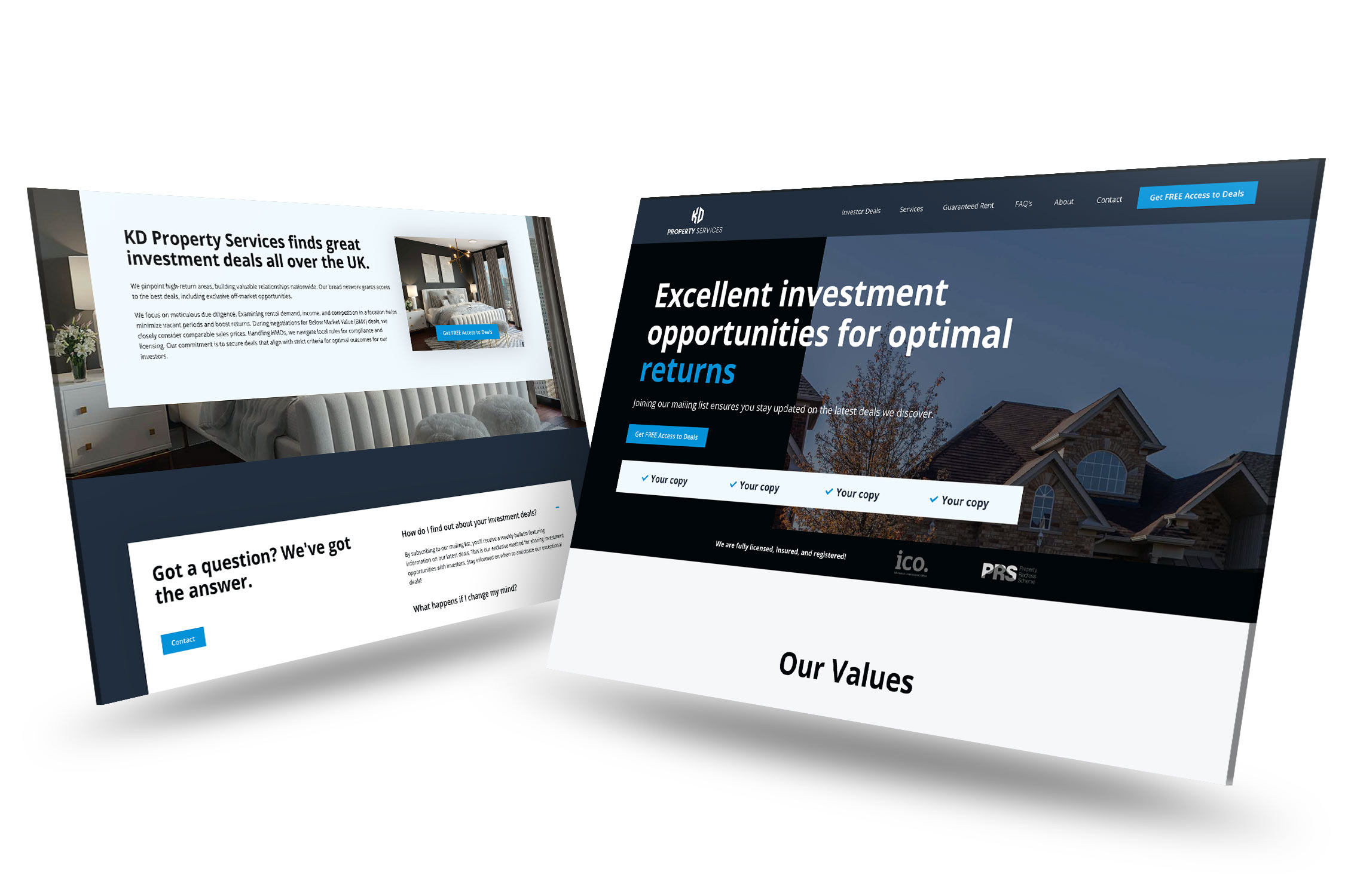 KD Proeprty Services website design & Website maintenance tips for property businesses.