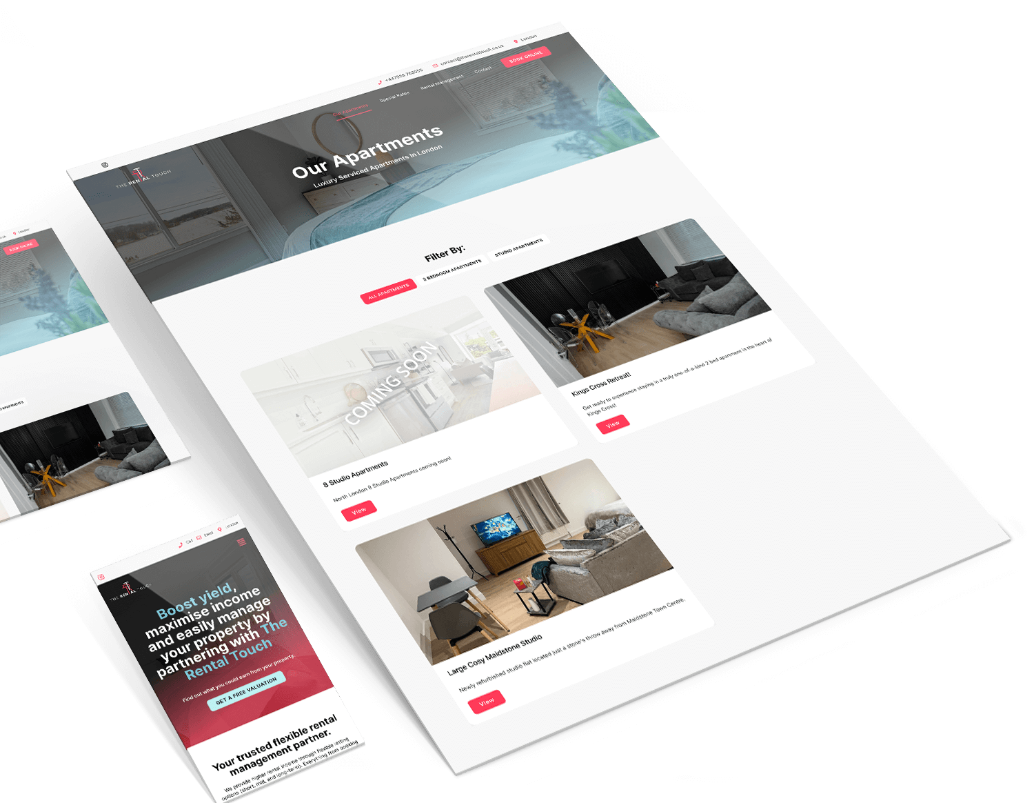The Rental Touch Service Accommodations Professional property branding and design