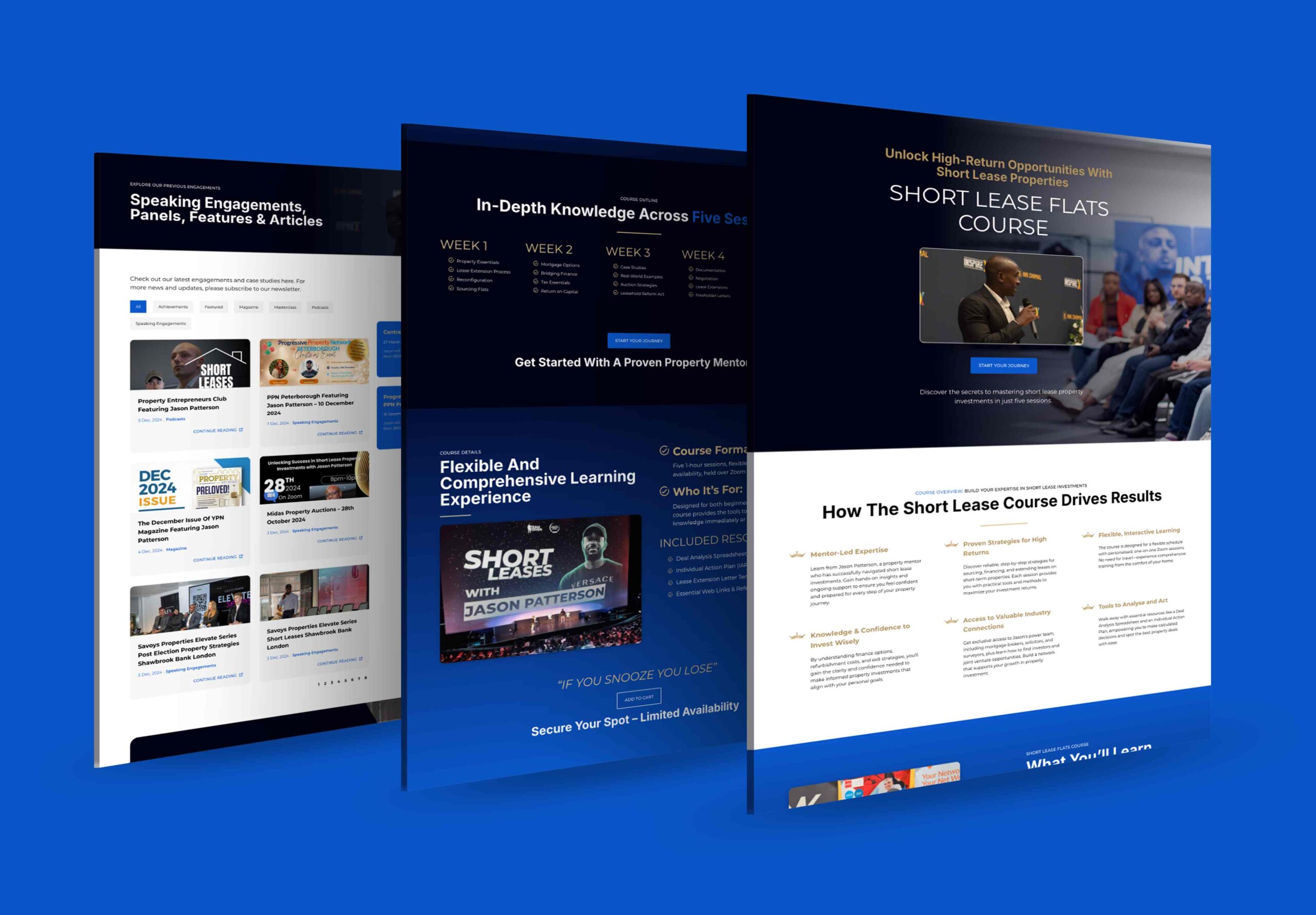 Jason Patterson website design