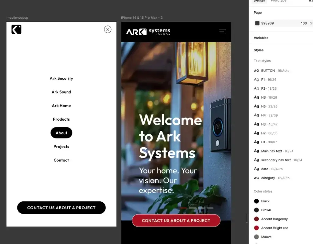 mobile first UI design