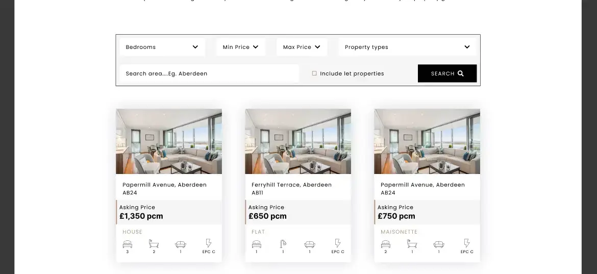 smart filters ui design