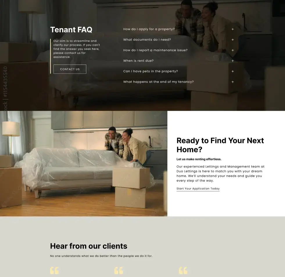 clean simple UI design